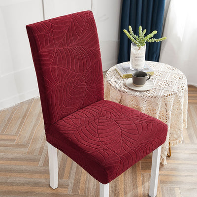 Burgundy Leaf Waterproof Chair Cover