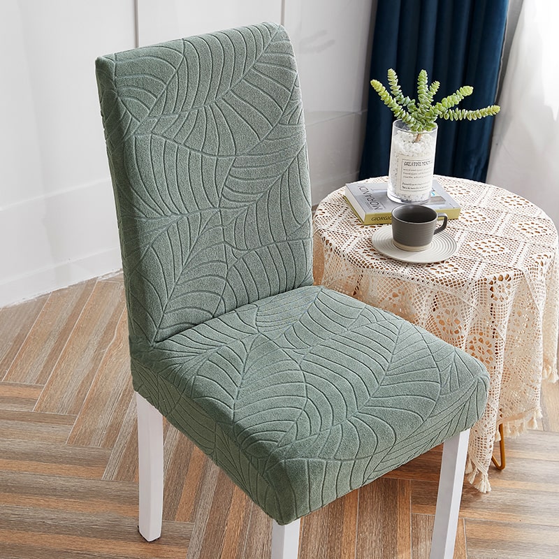 Water Green Leaf Waterproof Chair Cover