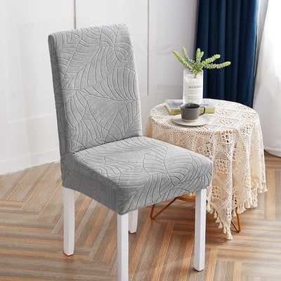 Leaf Waterproof Chair Cover Light Gray