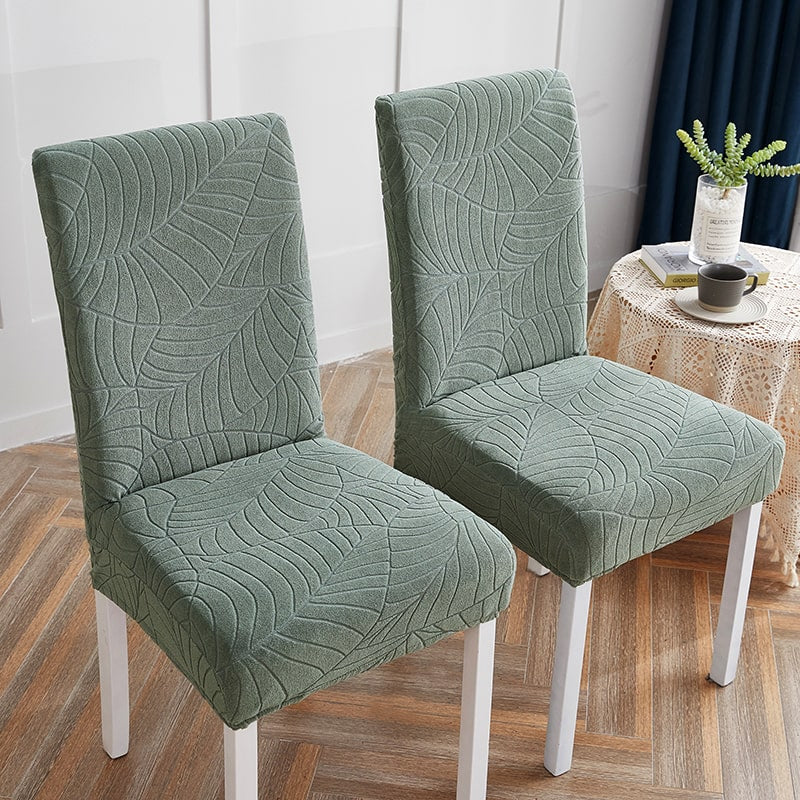 Water Green Leaf Waterproof Chair Cover