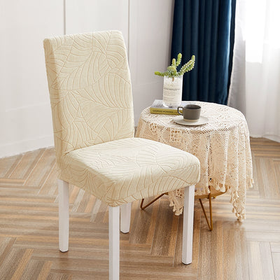 Beige Leaf Waterproof Chair Cover