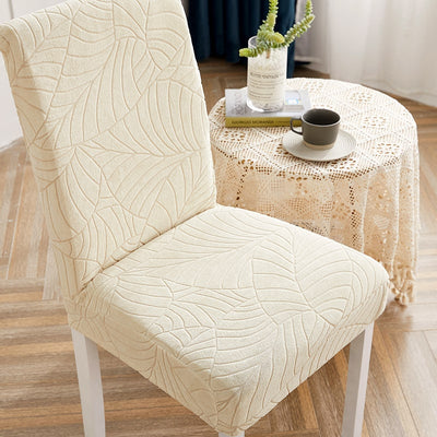 Beige Leaf Waterproof Chair Cover