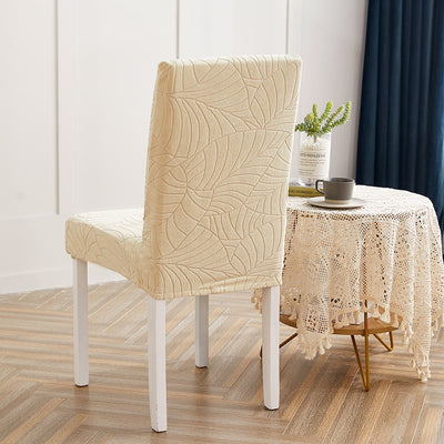 Beige Leaf Waterproof Chair Cover