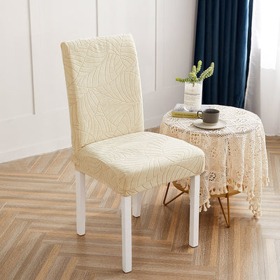 Beige Leaf Waterproof Chair Cover