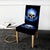 Flaming Skull Chair Cover