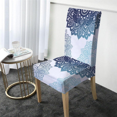 Blue Bohemian Chair Cover