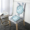 White Chair Cover With Turtles