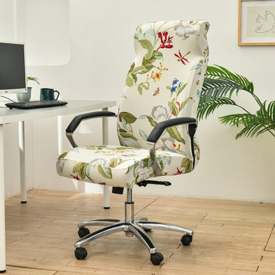 Country Office Chair Cover