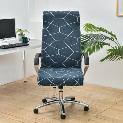 Petrol Blue Office Chair Cover