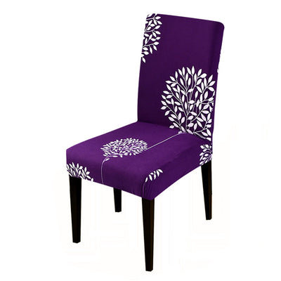 Floral Chair Cover (Purple)