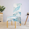 Turquoise Floral XL Chair Cover