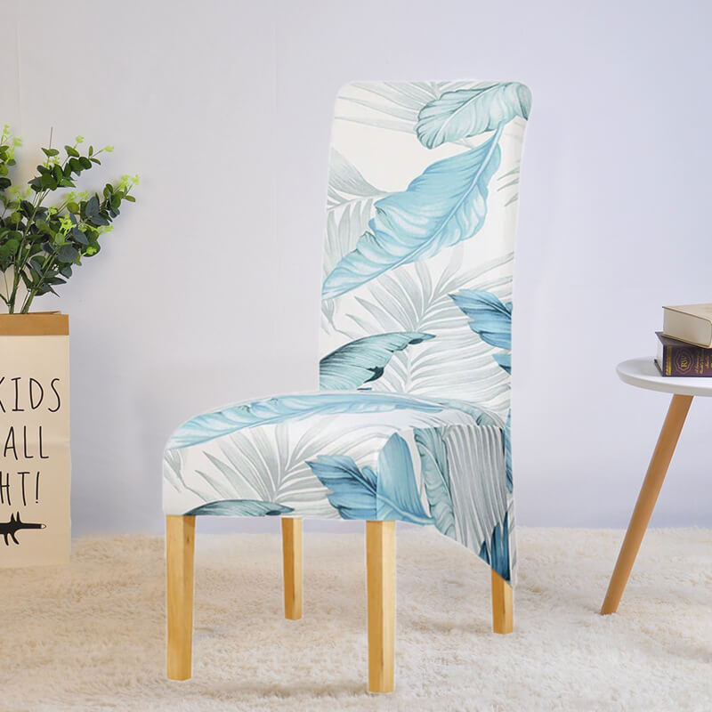 Turquoise Floral XL Chair Cover