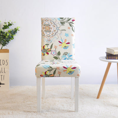 Multicolored Floral Chair Cover