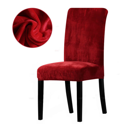 Red Velvet Chair Cover