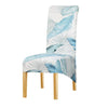 Turquoise Floral XL Chair Cover