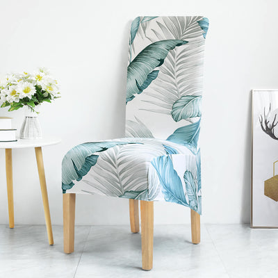 Turquoise Floral XL Chair Cover