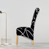 Chair Cover XL Black and White