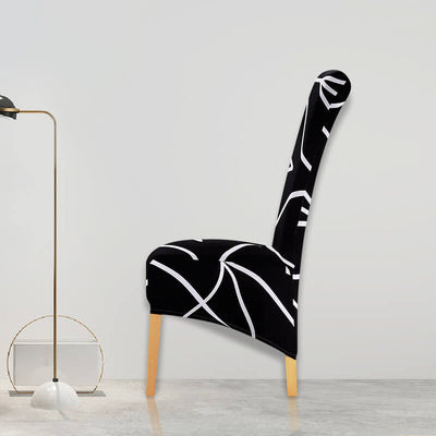 Chair Cover XL Black and White