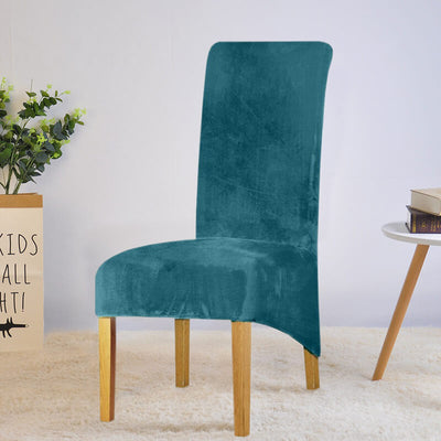 XL Velvet Chair Cover Duck Egg Blue