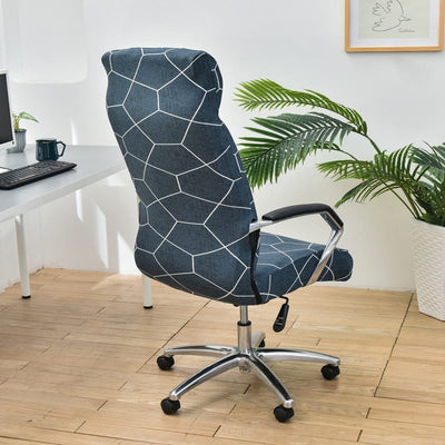 Petrol Blue Office Chair Cover