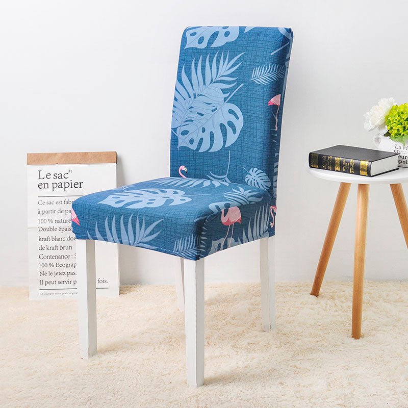 Floral Chair Cover (Blue-Pink)