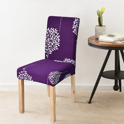 Floral Chair Cover (Purple)