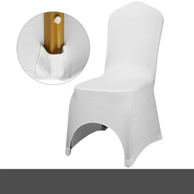 White Lycra Wedding Chair Cover