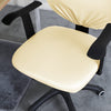 white leather office chair cover