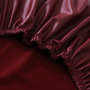 Burgundy Leather Office Chair Cover