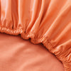 Orange Leather Office Chair Cover