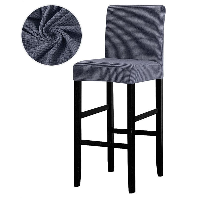 Platinum Gray Bar Stool Cover