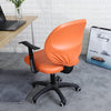 Orange Leather Office Chair Cover