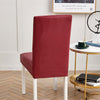 Carmine Red Faux Leather Chair Cover