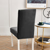 Black Faux Leather Chair Cover