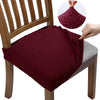 Burgundy Jacquard Chair Seat Cover