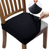 Black Jacquard Chair Seat Cover