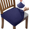 Midnight Blue Jacquard Chair Seat Cover