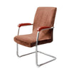 Brown Velvet Office Chair Cover