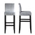 Mist Velvet Bar Stool Cover