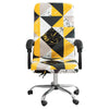 Black, White and Yellow Office Chair Cover