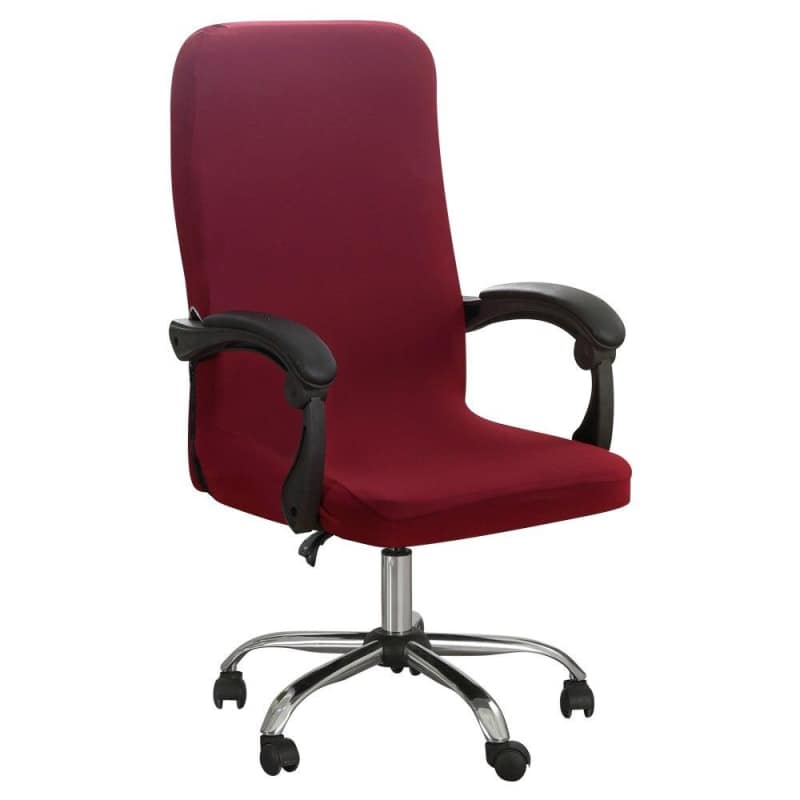 Dark Red Office Chair Cover