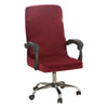 Bordeaux Red Velvet Office Chair Cover