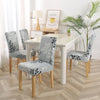 Gray Leaf Chair Cover