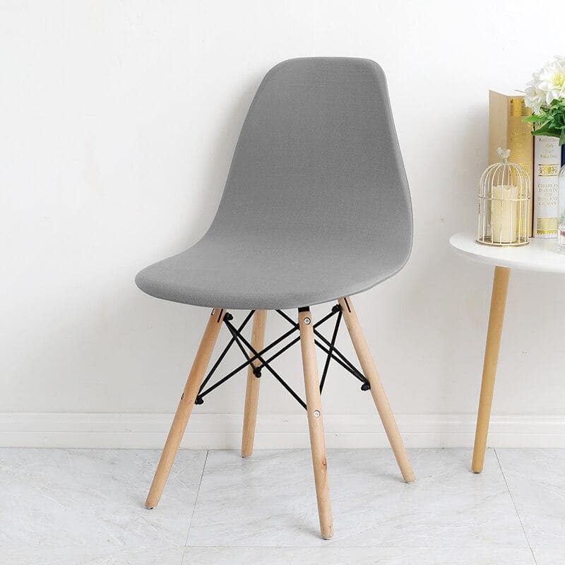 Pale Gray Scandinavian Chair Cover