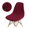 Burgundy Scandinavian Chair Cover