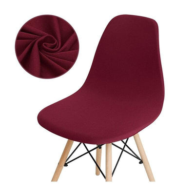 Burgundy Scandinavian Chair Cover