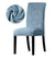 Blue Gray Velvet Chair Cover