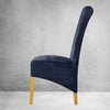 Navy Blue Velvet XL Chair Cover