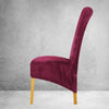 Burgundy Velvet XL Chair Cover