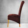 Brown Velvet XL Chair Cover
